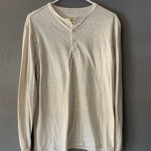 Merona Men's Long Sleeve Henley Size L